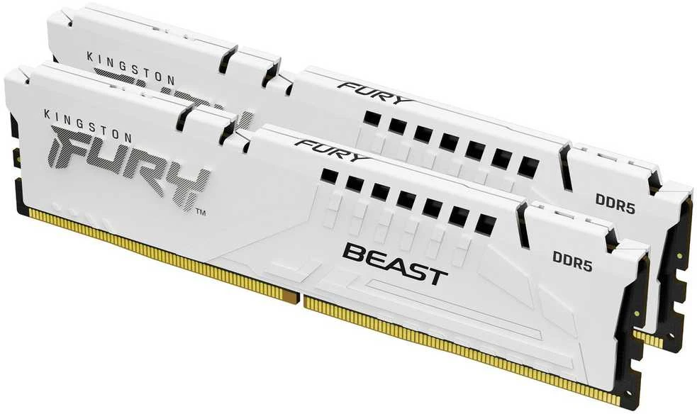 RAM Kingston KF560C30BWEK2-32 32GB 6000MT/s DDR5 CL30 DIMM (Kit of 2) FURY Beast Baltas EXPO | Kingstonas