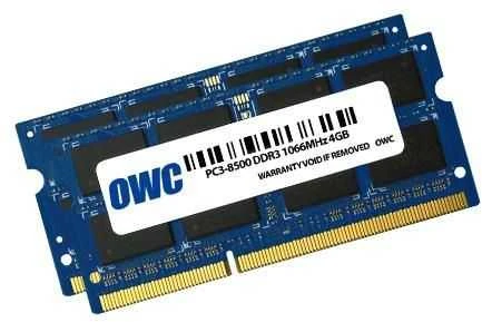 RAM DDR3, 8 GB, 1066 MHz, CL7 (OWC 8566DDR3S8GP)