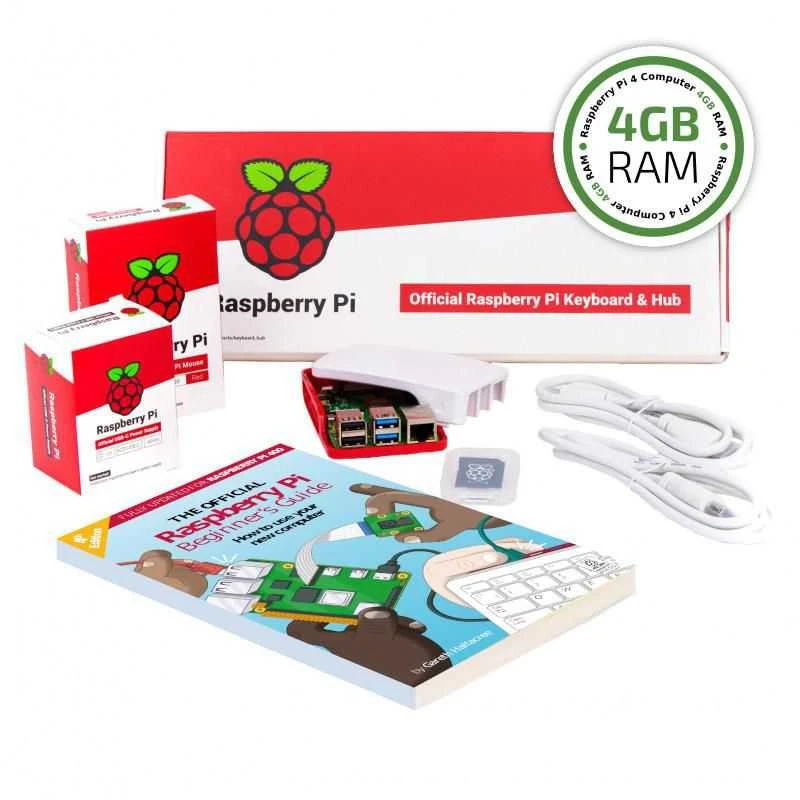 Raspberry Pi 4 4GB RAM oficialus pilnas rinkinys