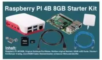 Raspberry Pi 4B 8GB startinis rinkinys su priedais