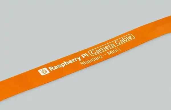 Oranžinis Raspberry Pi kameros lankstus laidas