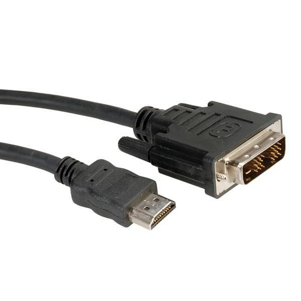 HDMI į DVI-D laidas su jungčių detaliu vaizdu