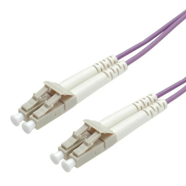 Roline LWL- Cable 50/125µm OM4, LC/LC, violet 1m (21.15.8751) (Fibre Optic Jumper Cable,)