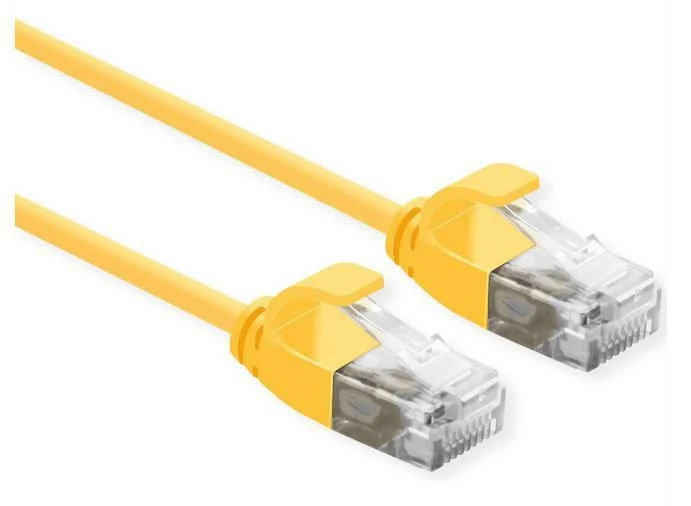 ROLINE 21.15.3925, 2 m, Cat6a, U/UTP (UTP), RJ-45, RJ-45, Geltonas