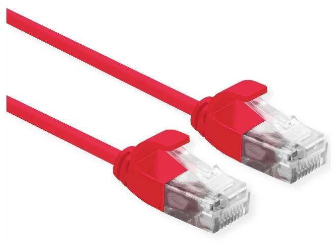 Roline ROLINE UTP PatchCord Cat6a. LSOH Slim. Raudona. 1.5m
