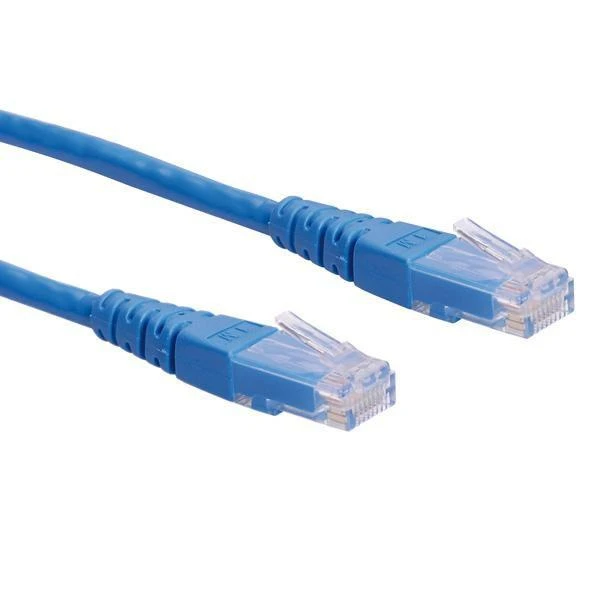 Roline PatchCord, UTP, Cat6, 0.5m, mėlyna (21.15.1524)