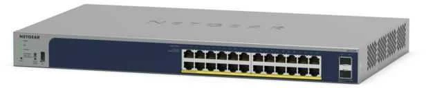 NETGEAR GS724TPP 24 prievadų Gigabit Smart Switch 380 W PoE+ biudžetas, 2x SFP+ prievadai