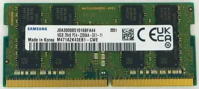 RAM Samsung atminties modulis 16 Gb 1 X 16 Gb