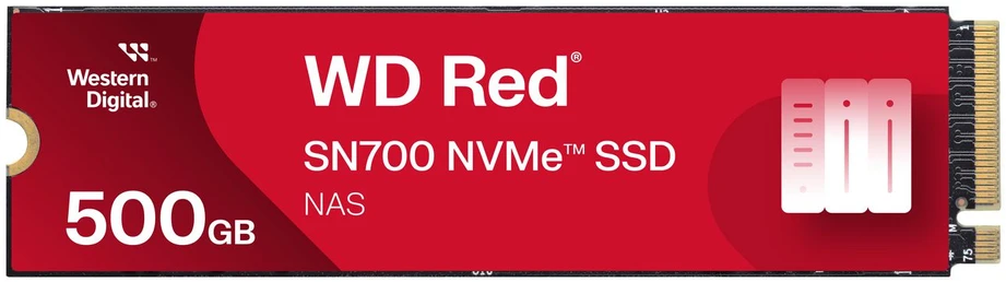 WD Raudona SSD SN700 NVMe 500GB M.2 2280 PCIe Gen3 8Gb/s vidinis diskas NAS įrenginiams, maitinamas „SANDISK“