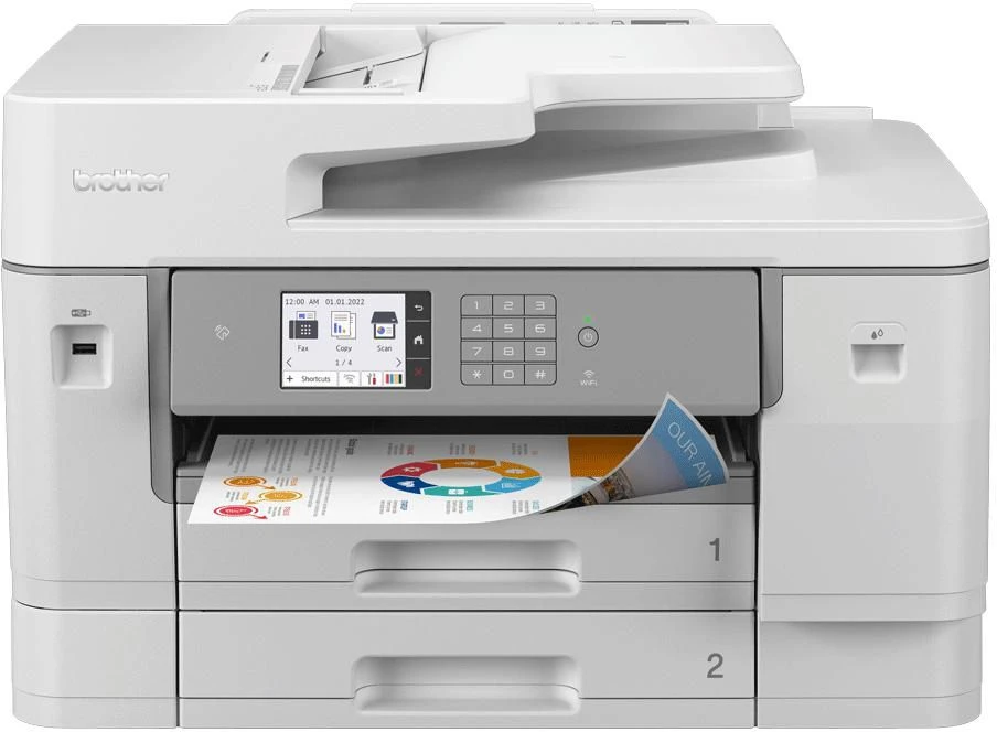 Spausdintuvas BROTHER MFC-J6955DW rašalinis 4 viename, A3, automatinis dokumentų tiektuvas, dvipusis, belaidis, 30 ipm