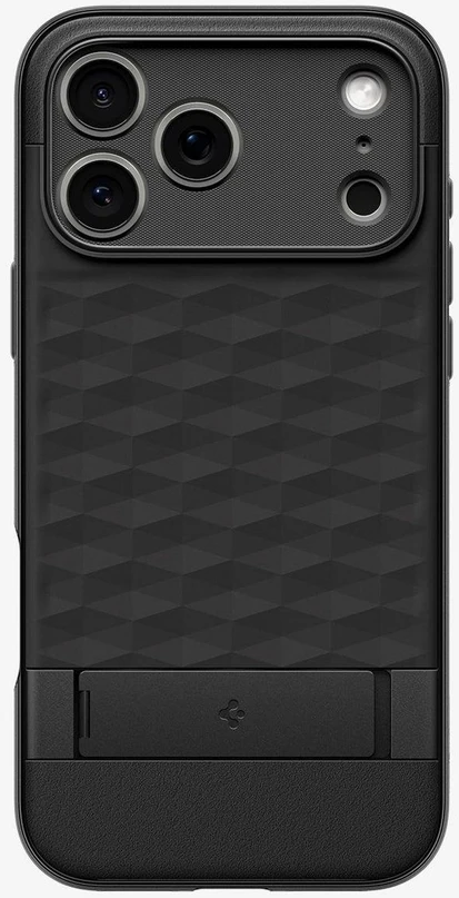 Spigen Parallax „S” MagSafe dėklas skirtas Apple iPhone 17Pro – matinis juodos spalvos