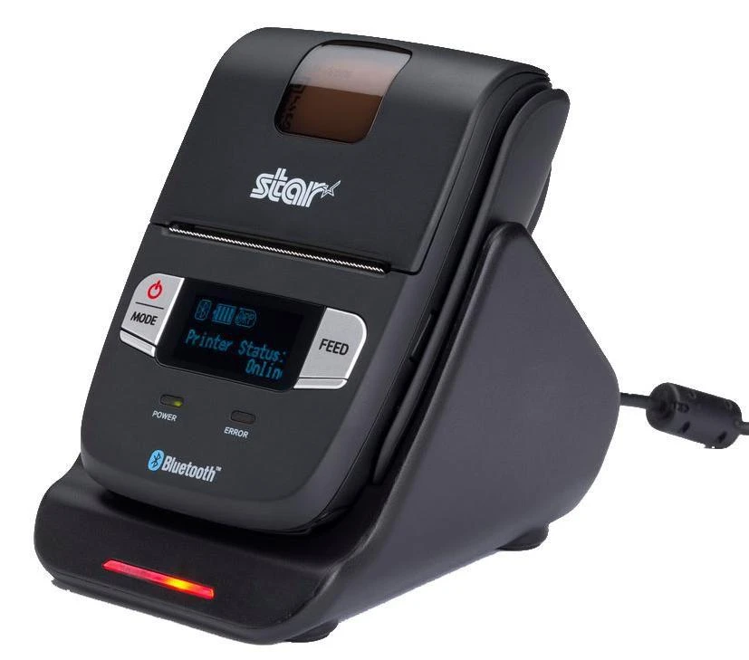 Star Micronics įkroviklis Star Micronics 39569480 mobiliojo telefono įkroviklis nešiojamas spausdintuvas juodas USB vidinis