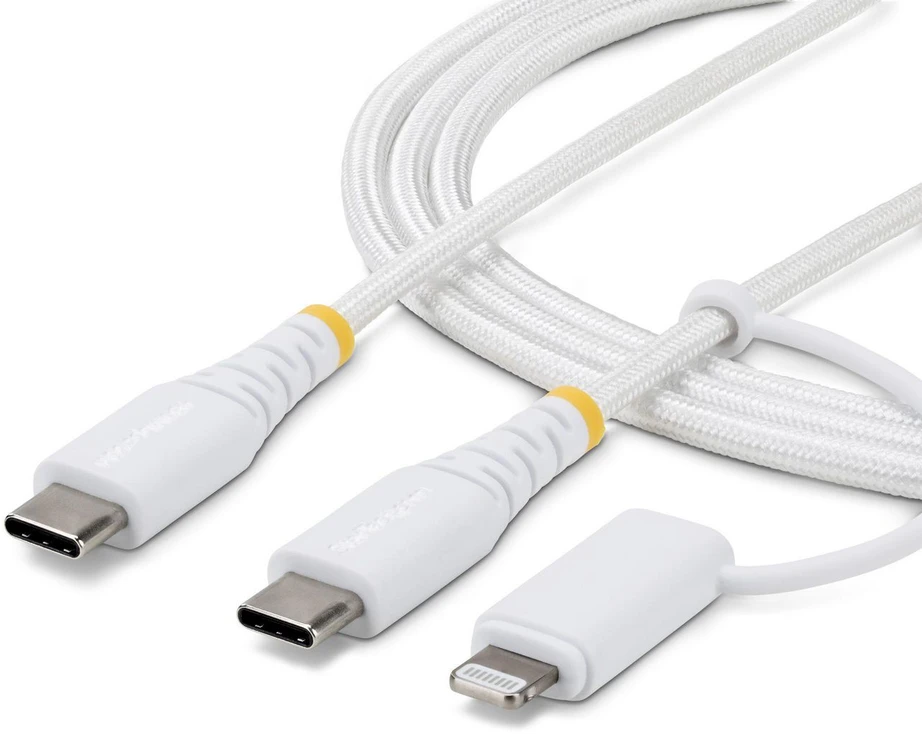 Kabelis USB StarTech 2m USB-C do Lightning 60 W Baltas (2M-U2-LNTC-CABLE)