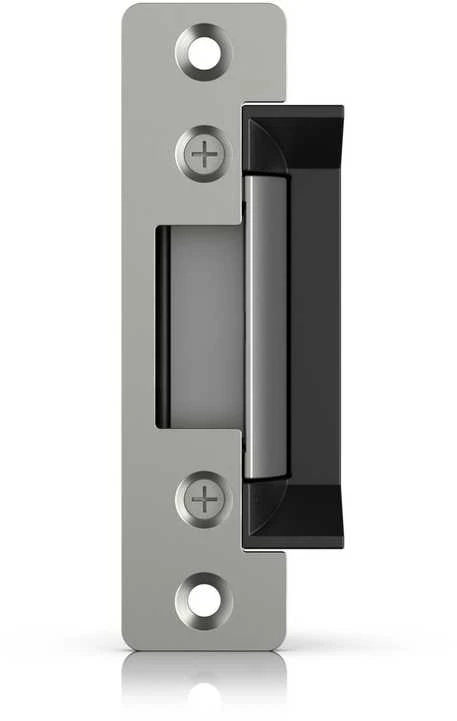 „Ubiquiti UACC-Lock-Strike-Secure-15mm“ elektrinė spyna su apsauga nuo gedimų, jungiama prie „UniFi Access Hub“.