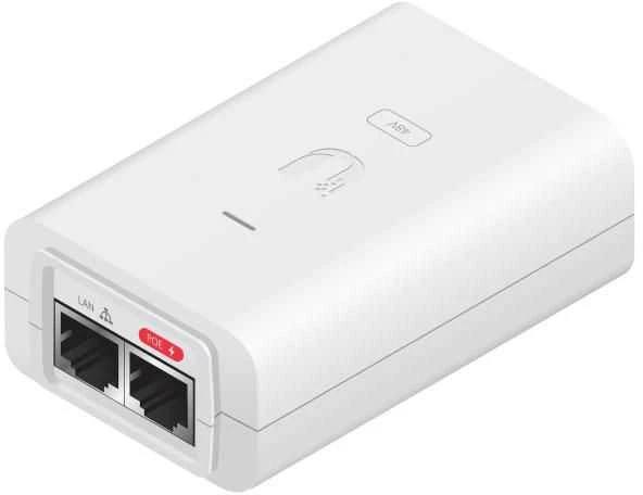 Ubiquiti PoE adapteris su LAN ir prievadų žymėjimu