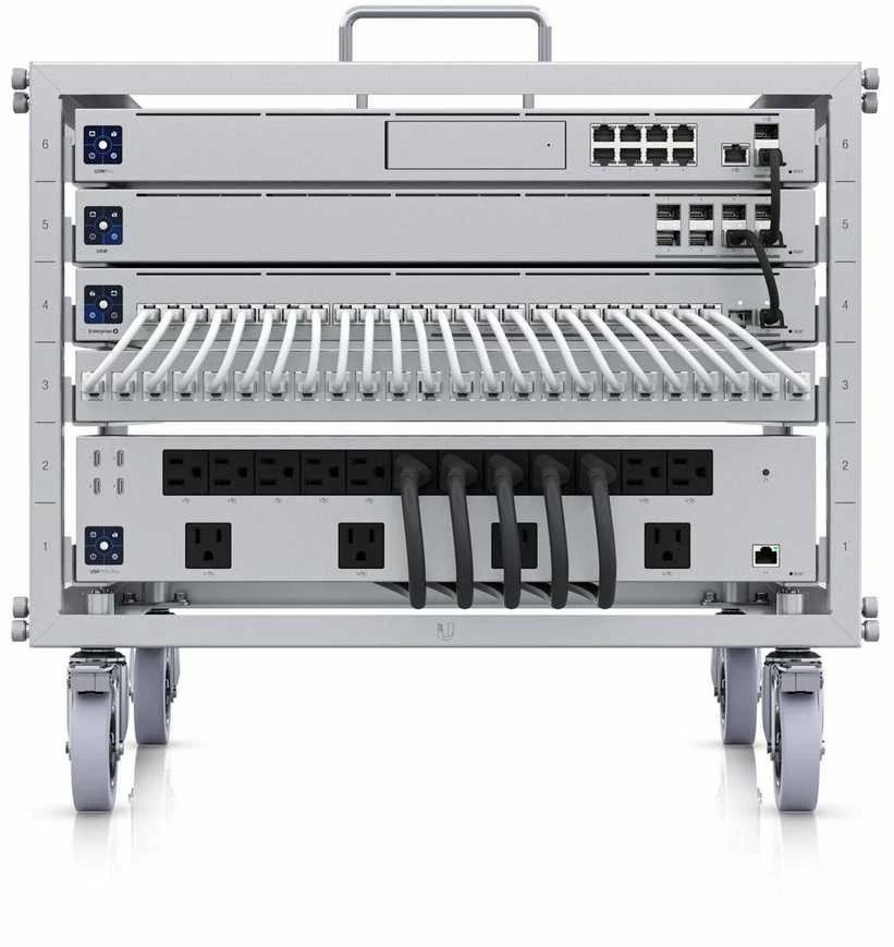 Ubiquiti U-RACK-6U-TL – Base Per Scaffale In Acciaio Per Rete, 6U, Larghezza 519 Mm, Profondità 460 Mm, Altezza 485 Mm