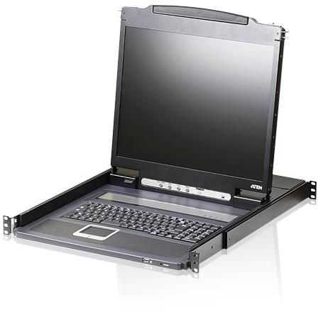 Valiklis Konsolė KVM Aten Konsolė KVM ATEN CL3000N, LCD 48 cm, VGA, PS/2-USB, port USB, układ FR