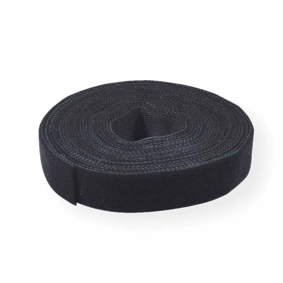 Value VALUE rzep na rolce, 10 mm, juoda, 25 m