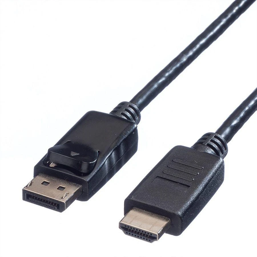 DisplayPort į HDMI laidas su fiksatoriumi