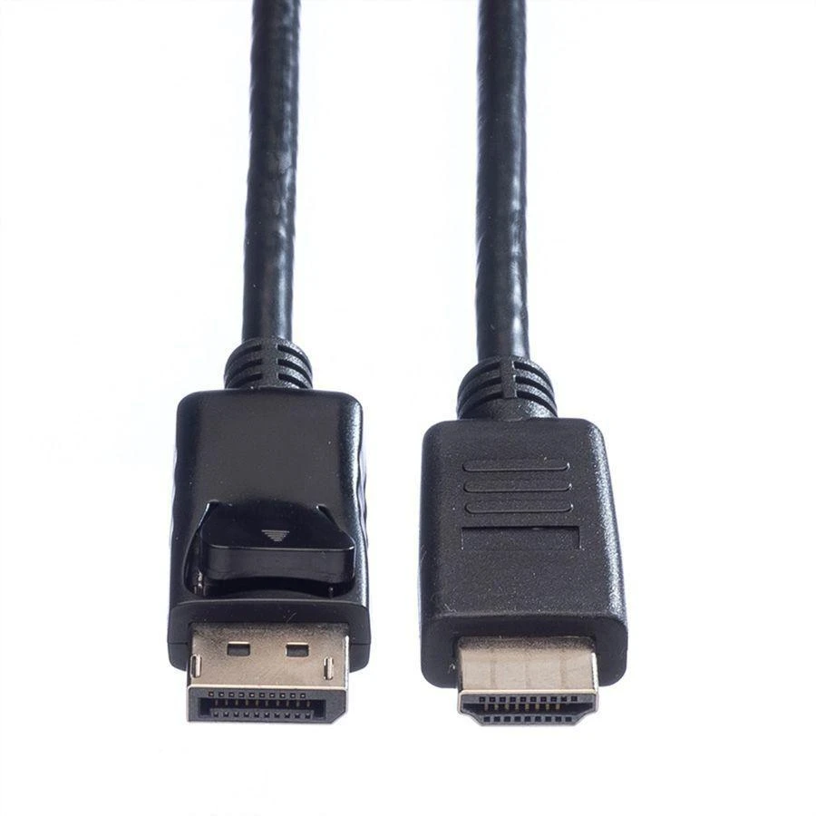 Kabelis DisplayPort - HDMI, jungčių stambus planas