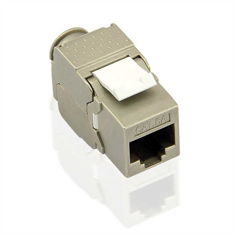 Value Cat.6A (Class EA) Keystone, RJ-45, ekranowany, beznarzędziowy, slim. (26.99.0375)