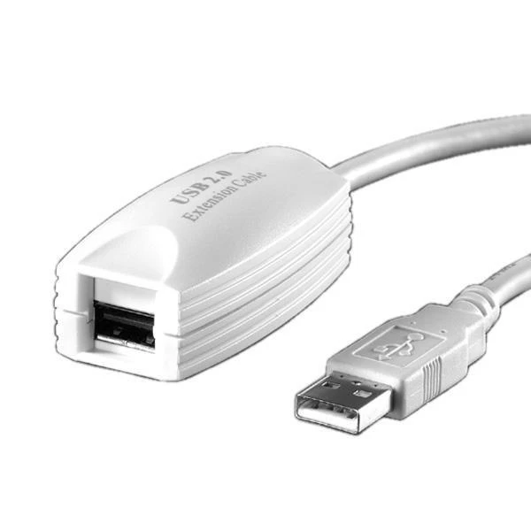 Value Kabelis USB Secomp USB-A - 5 m Baltas (12.99.1100)