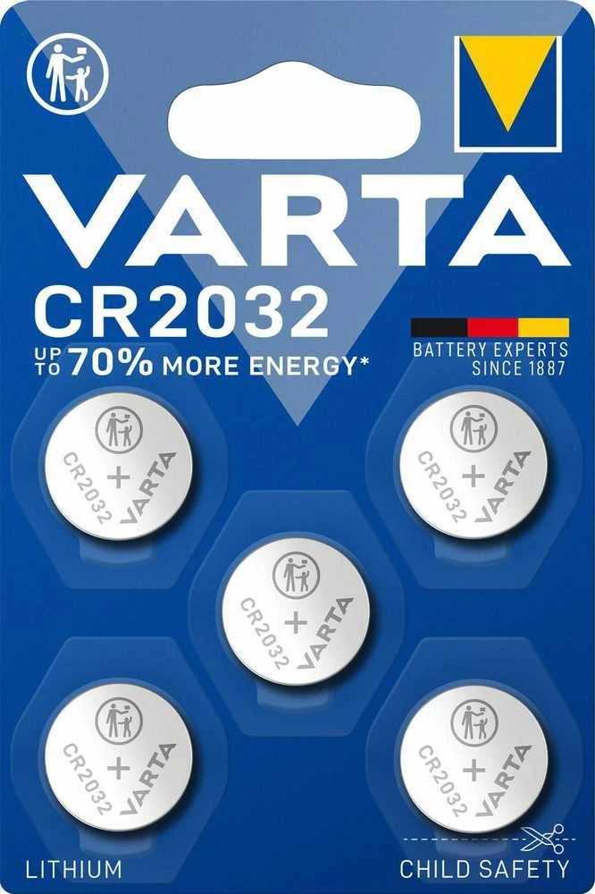 Batterie Knopfzelle CR2032 *Varta* 5-Pack