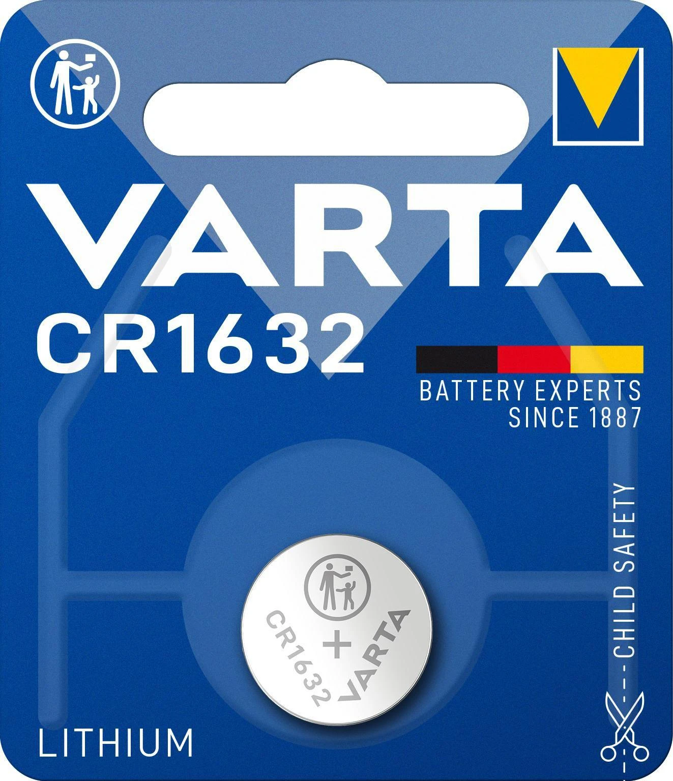 Varta Electronics CR1632 3V 137mAh elementas 6632, 1 vnt.