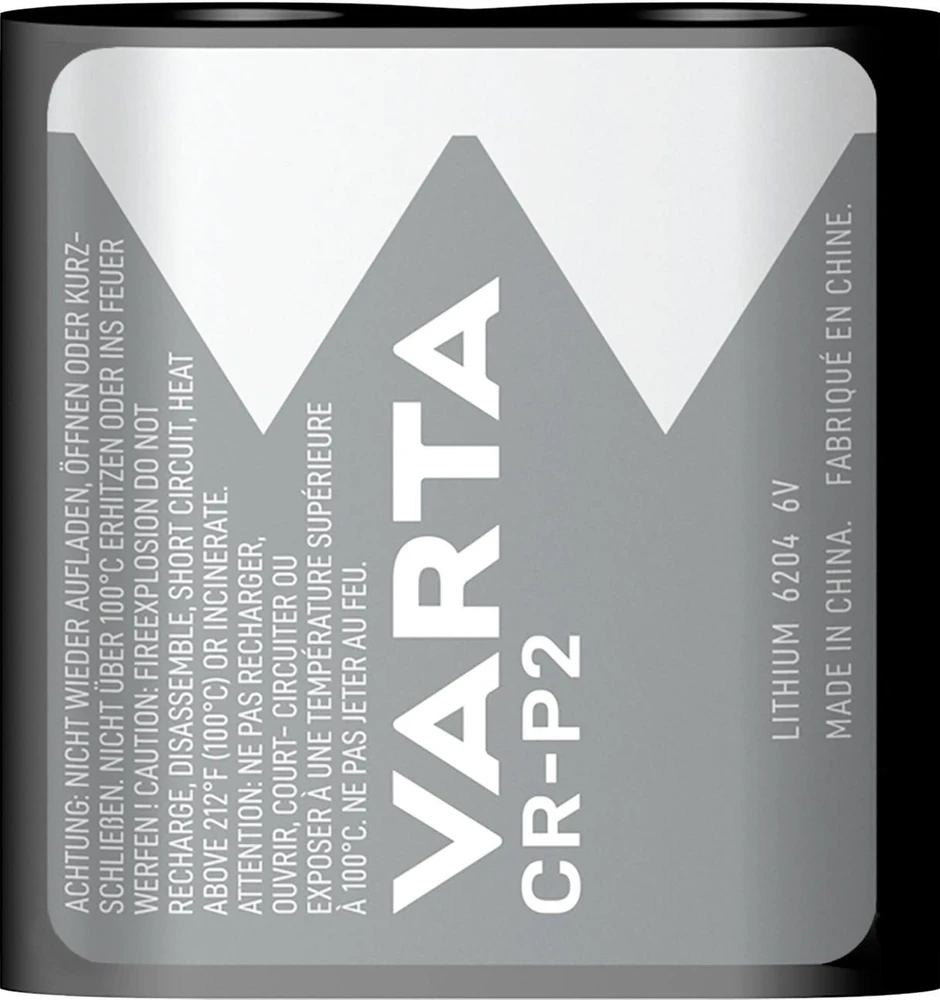 Varta Lithium 6V CR-P2 1450mAh baterija 6204, 1 vnt.