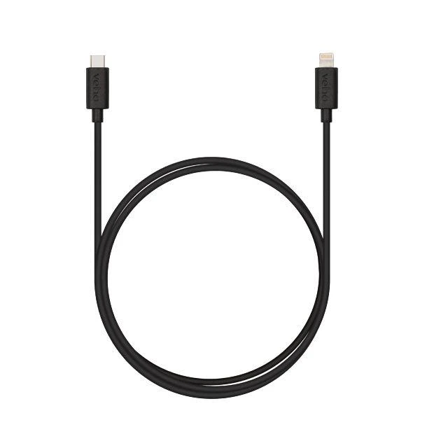 USB kabelis Veho Lightning - USB-C 1 m, juodas (VCL-005-MFI-C-1M)