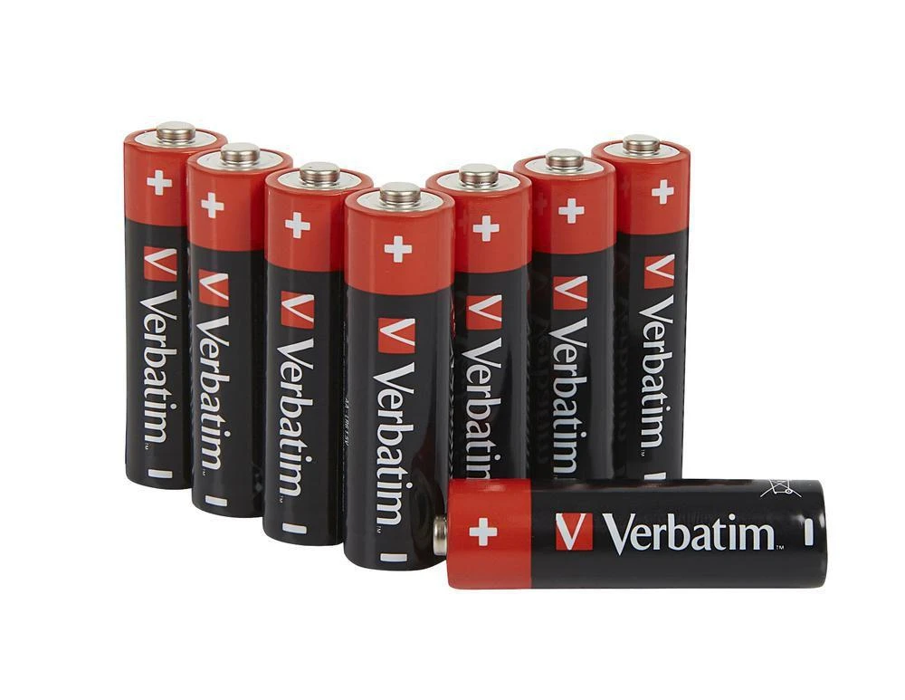 Verbatim AA šarminės baterijos, 8 vienetų rinkinys