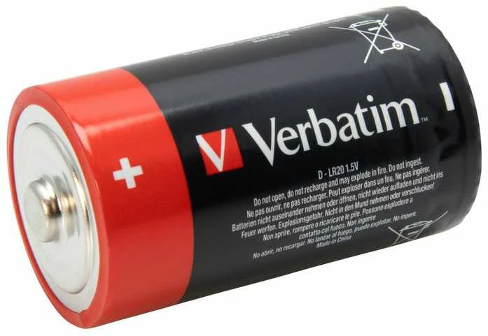 Baterija VERBATIM ALKALICZNA LR20 D (2 SZT BLISTER)