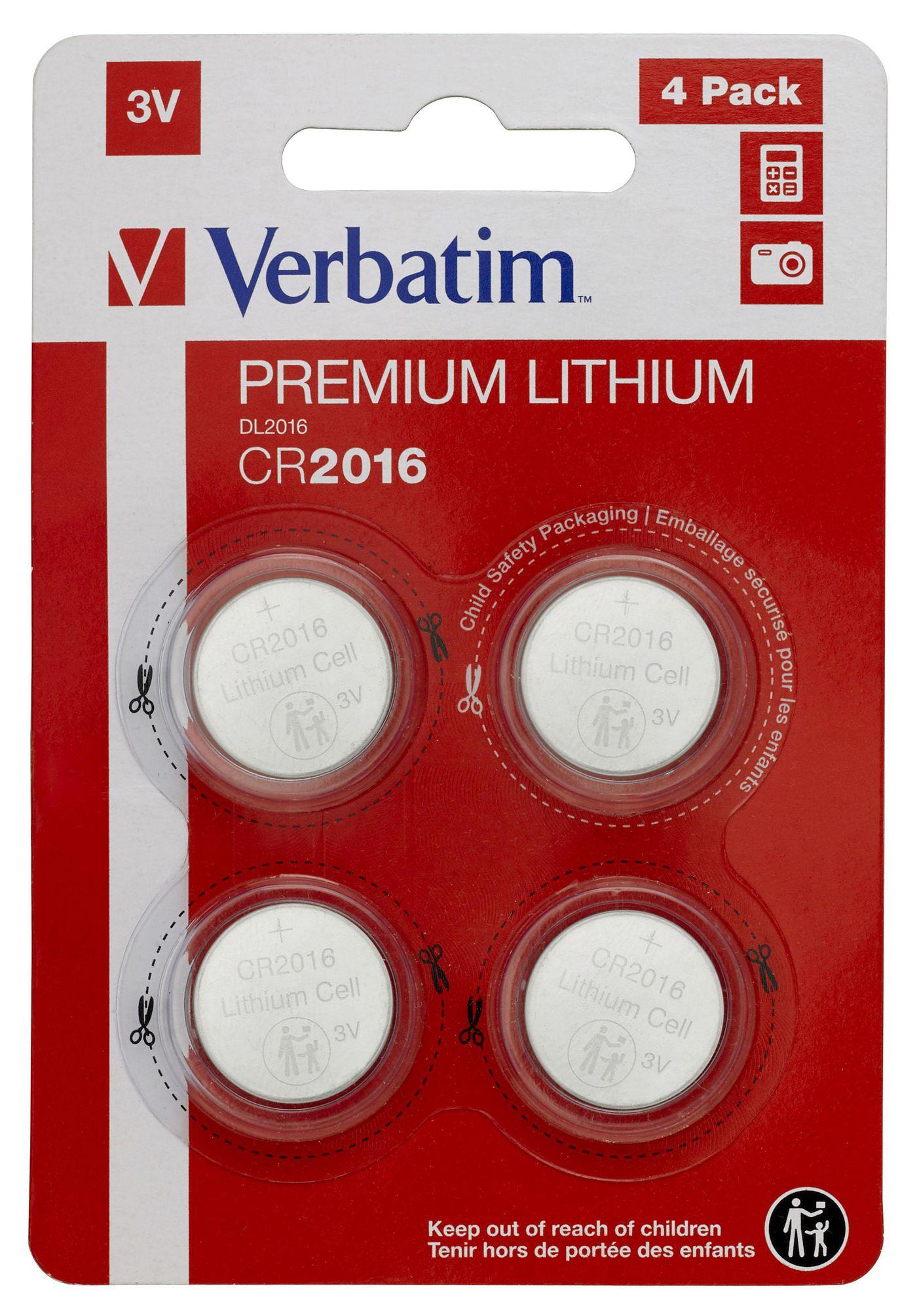 Vienkartinė „Verbatim CR2016“ ličio baterija