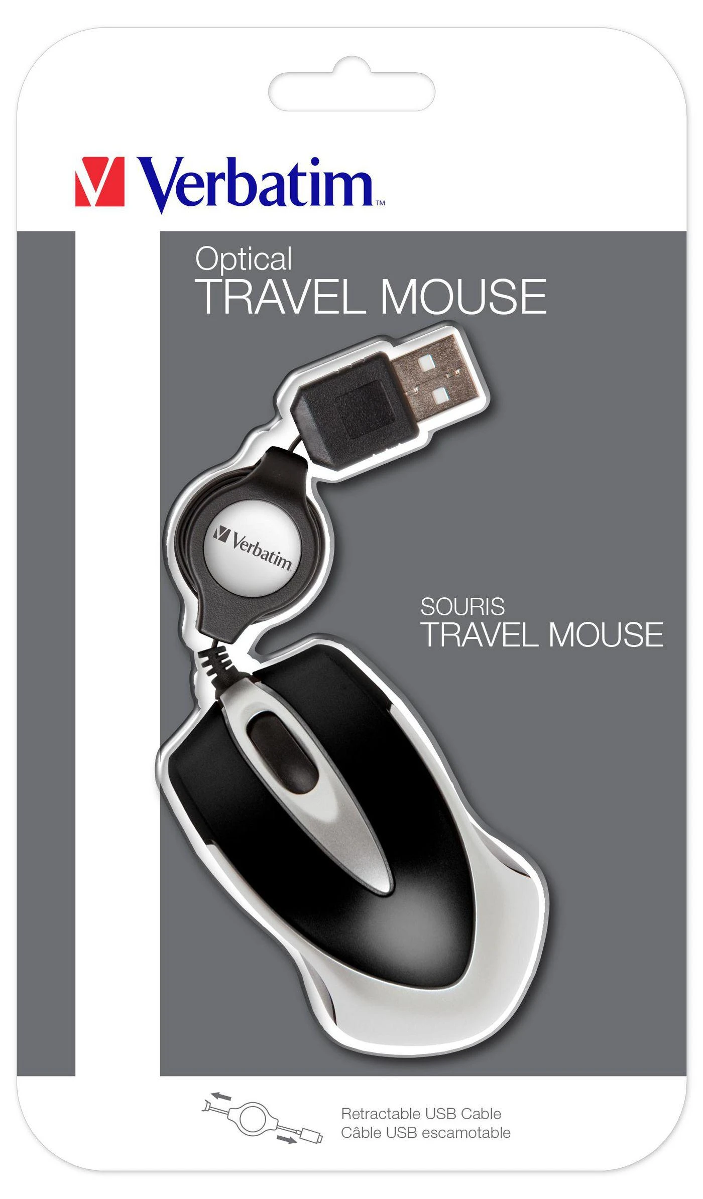 Verbatim Go Mini kompiuterinė pelė USB A tipo Optinis 1000 DPI Abiems rankoms
