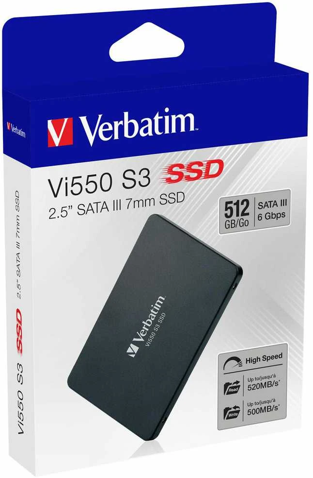 Kietasis vidinis diskas Verbatim SSD 512GB Vi550 S3 2.5 SATA