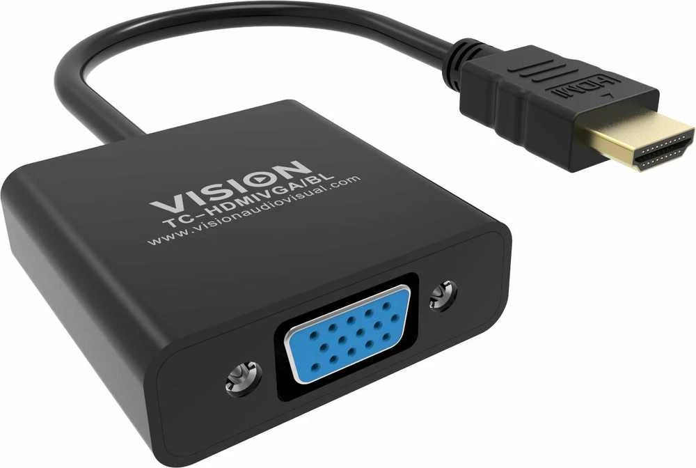 Vision HDMI į VGA adapteris su jungtimis