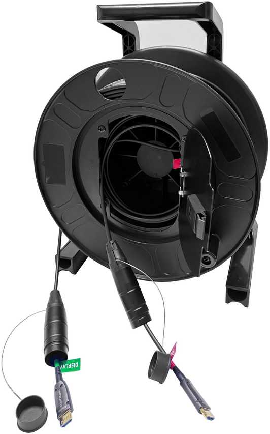 Vivolink 100m OPTIC HDMI 4K šarvuotas kabelis ant ritės