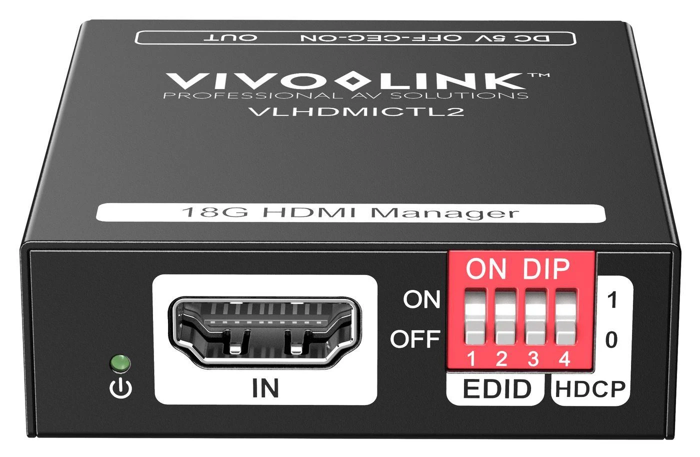 VivoLink VLHDMICTL2 HDMI emuliatorius su DIP jungikliais