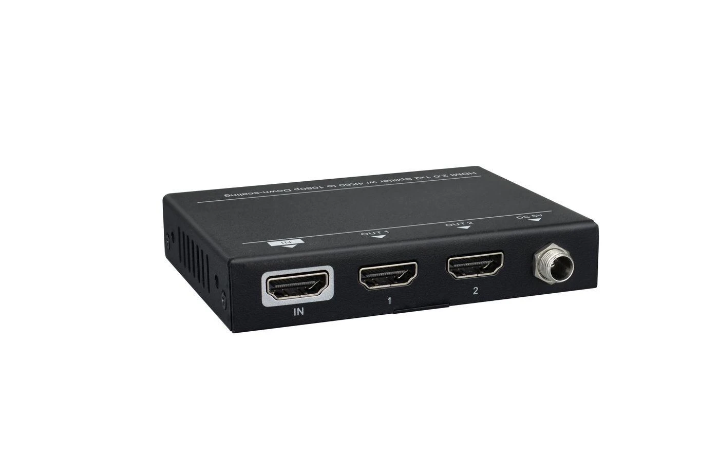 VivoLink 1x2 HDMI skirstytuvas, prievadų skydelis