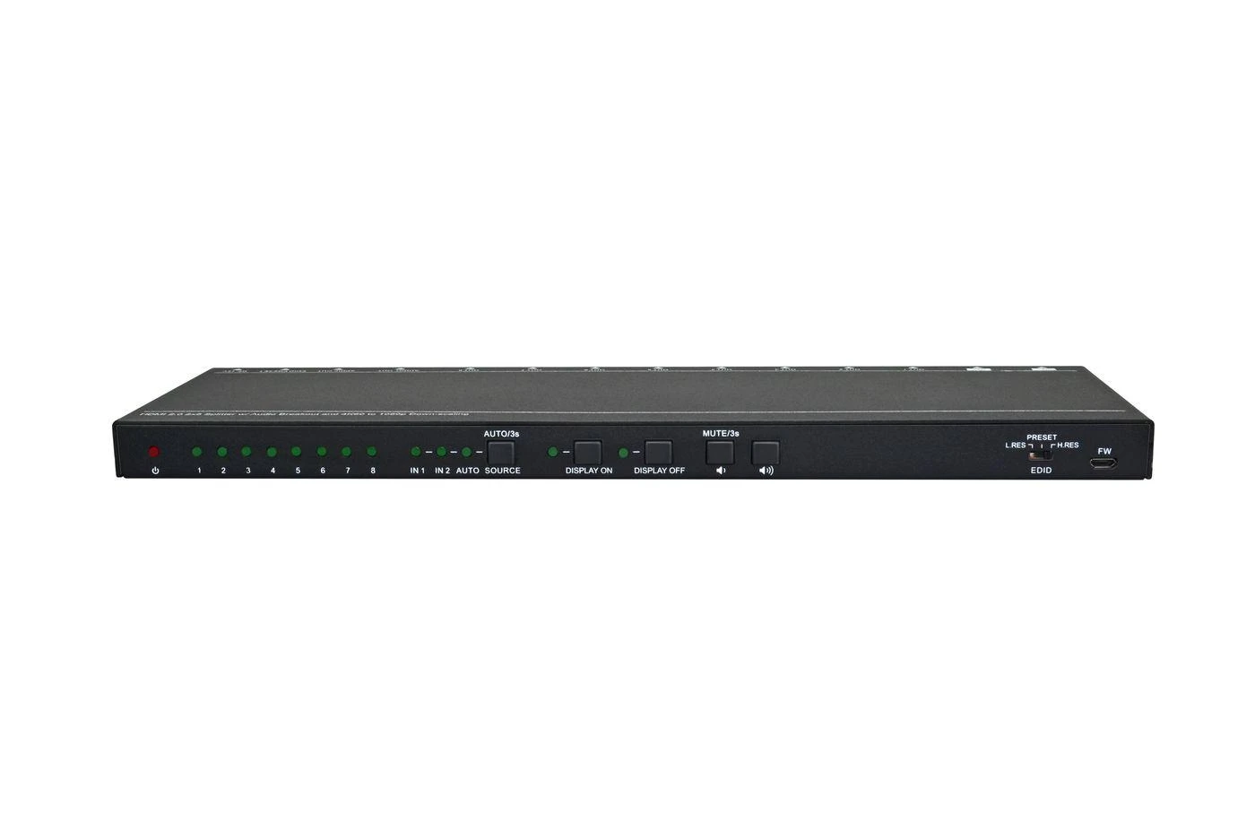 Šakotuvas „VivoLink“ HDMI skirstytuvo jungiklis 2x8, 4K