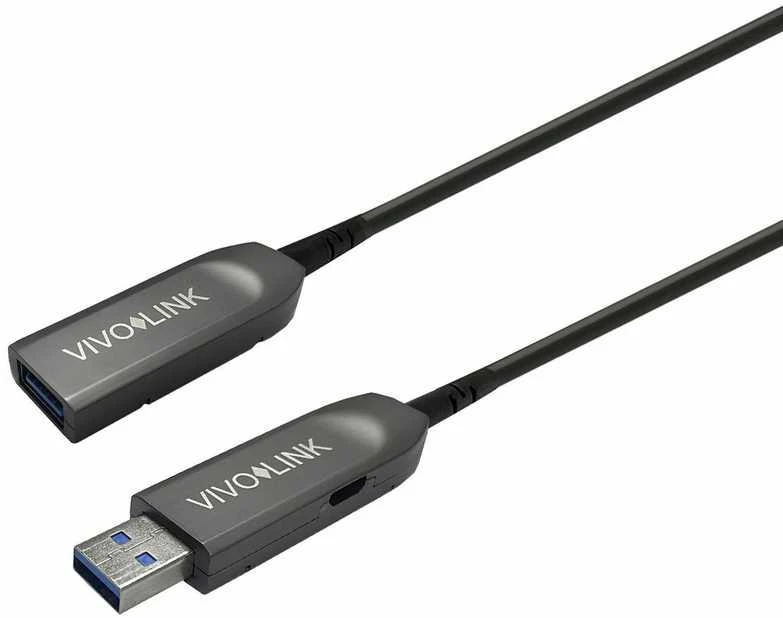 Kabelis USB VivoLink USB-A - USB-A 10 m Baltai-juoda (PROUSB3AAF10)