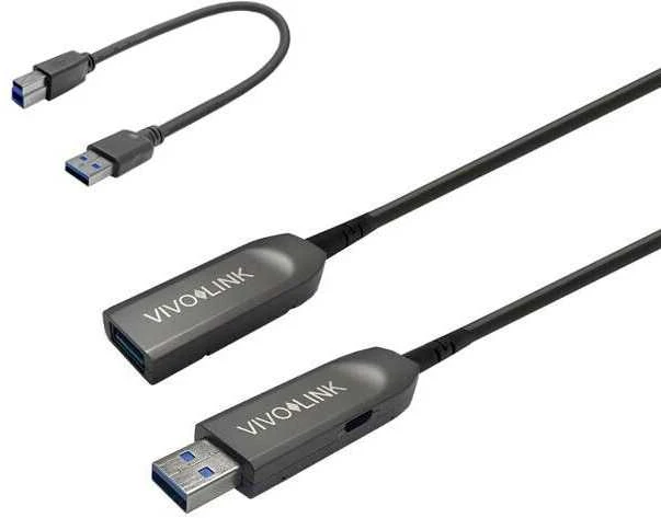 Kabelis USB VivoLink USB-A - USB-A 40 m Juodas (PROUSB3AAF40)