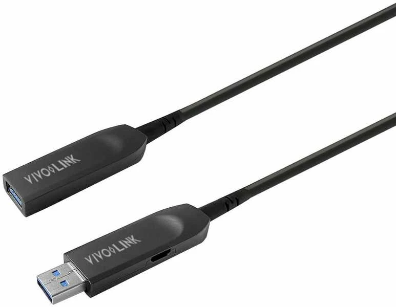 Kabelis USB VivoLink USB-A - USB-A 10 m Baltai-juoda (PROUSB3AAF10)