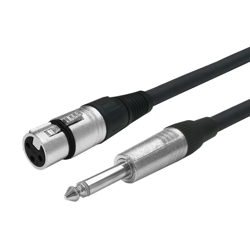Kabelis VivoLink Vivolink PROAUDXLRFJACK6 kabelis audio 6 m XLR 6.35mm Juodas