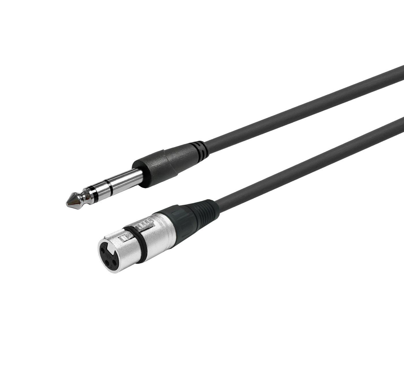 Kabelis VivoLink Vivolink PROAUDXLRFJACKS10 kabelis audio 10 m XLR 6.35mm Juodas