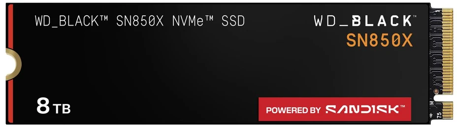 Sandisk SSD - Western Digital Juodas 8 TB M.2 PCIe 4.0 NVMe