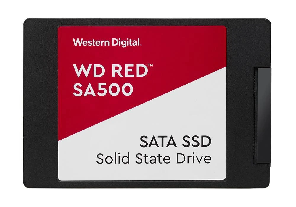WD Raudona SSD SA500 NAS 1TB 2.5" SATA III 6 Gb/s vidinis, vienos pakuotės, maitinamas „SANDISK“