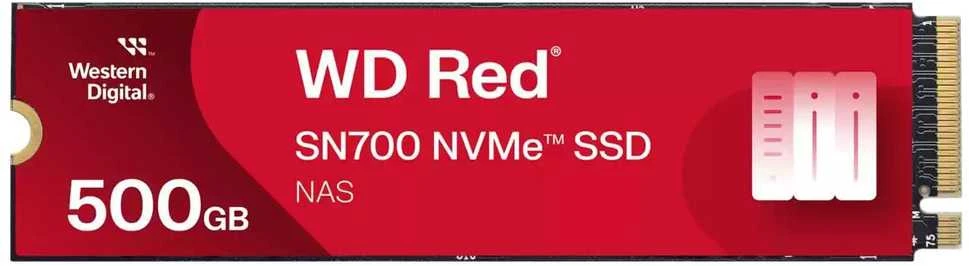 WD Raudona SSD SN700 NVMe 500GB M.2 2280 PCIe Gen3 8Gb/s vidinis diskas NAS įrenginiams, maitinamas „SANDISK“