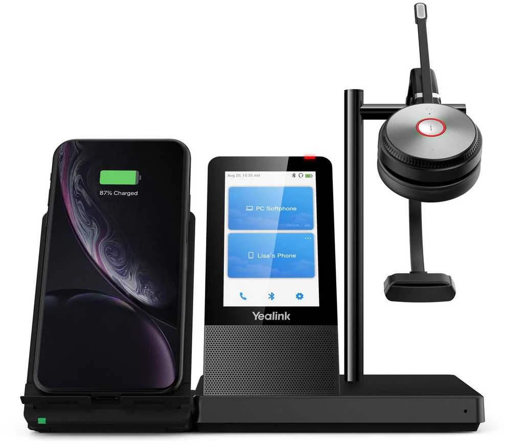 Yealink WH66UC bazinė stotelė su telefonu ir ausine