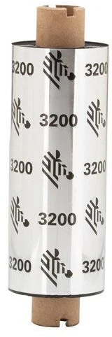 Zebra Vaško/dervos juostelė, 64 mm x 74 m (2,52 col. x 242 pėd.), 3200; didelio našumo, 12 mm (0,5 col.) šerdis, 12 vnt./dėžutėje